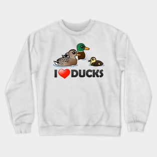 Funny I Love Ducks Crewneck Sweatshirt